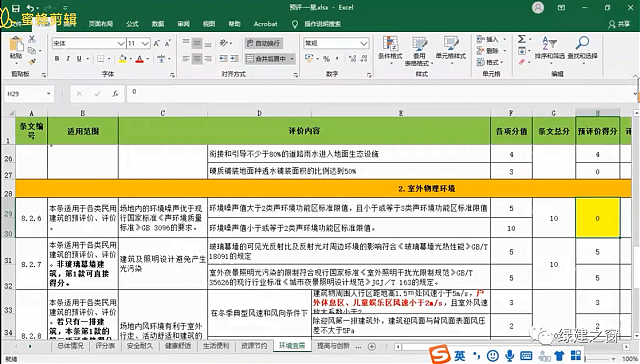 【項目實操-預評估分析】綠建之窗獨家綠建VIP線上課堂-綠建2019標準教學第十一講